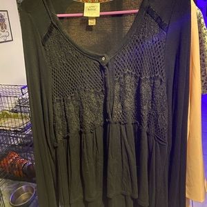 Long sleeve baby doll top